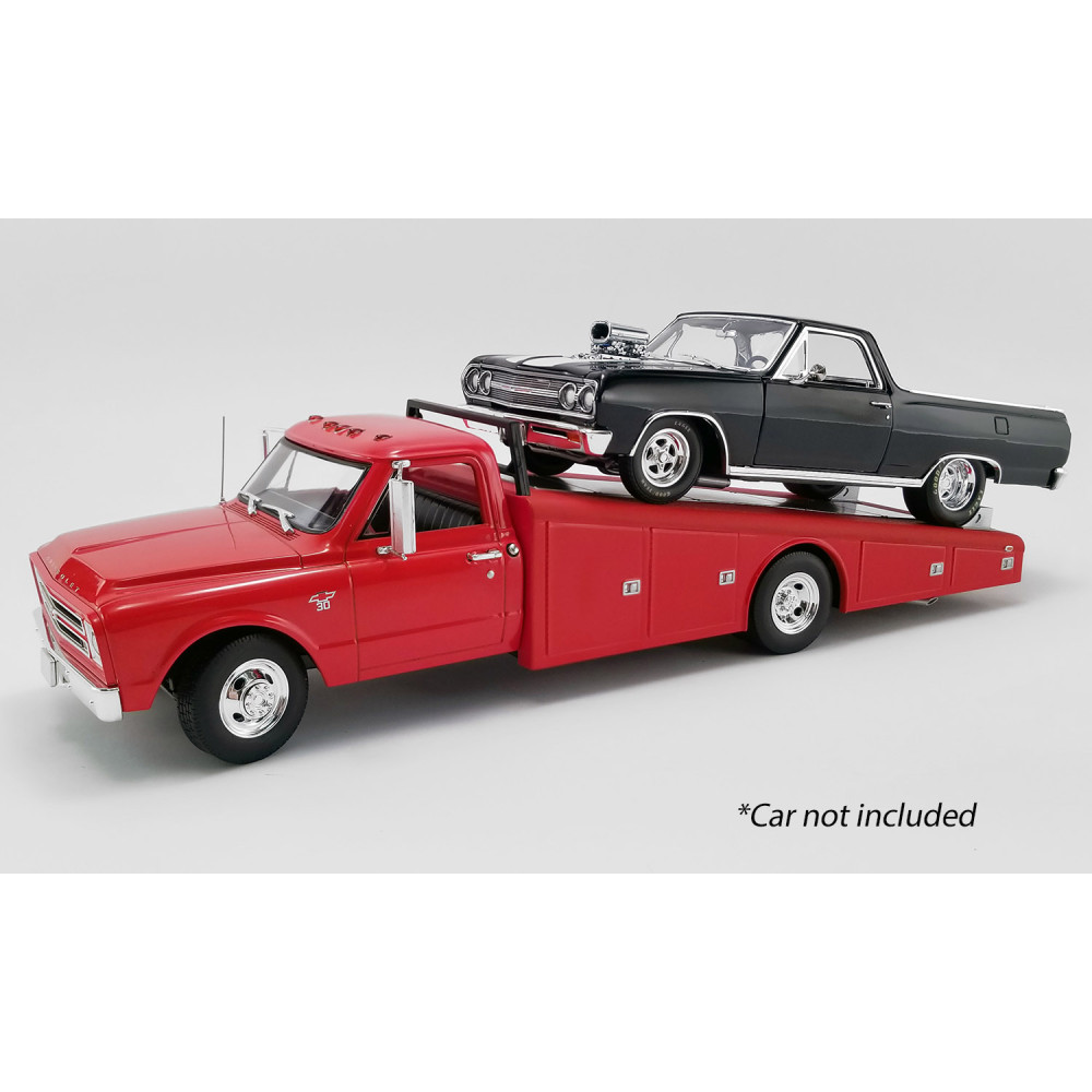 A1801702 1/18 CHEVROLET C-30 TRUCK RAMP CAR TRANSPORTER