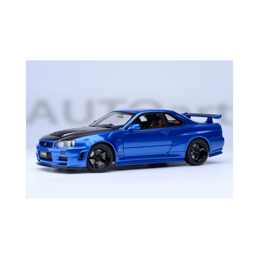 77460 NISSAN 1/18 SKYLINE GT-R (R34) Z-TUNE 2002 BAYSIDE BLUE