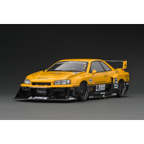IG2702 NISSAN SKYLINE LB-ER34 N 5 SUPER LBWK 1996 YELLOW