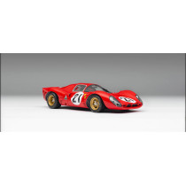 New Amalgam Ferrari 330 P4 21 24h Le Mans 1967 1:18 Model Car Red M5933