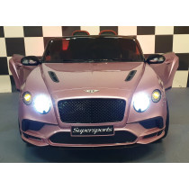 Bentley Continental 12V Battery Children Car Ride-On Pink