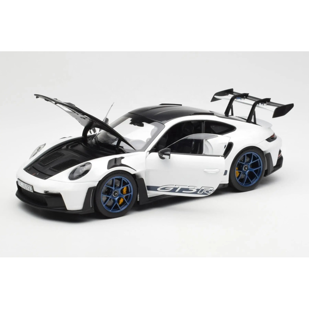 187353 Porsche 911 GT3 RS w/Weissach 2022 White/Indigoblue 1:18