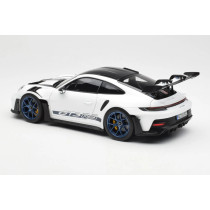187353 Porsche 911 GT3 RS w/Weissach 2022 White/Indigoblue 1:18