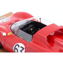 New Tecnomodel FERRARI 275 P2 N63 MONZA 1965 1:18 Model Car RED TM18-273D