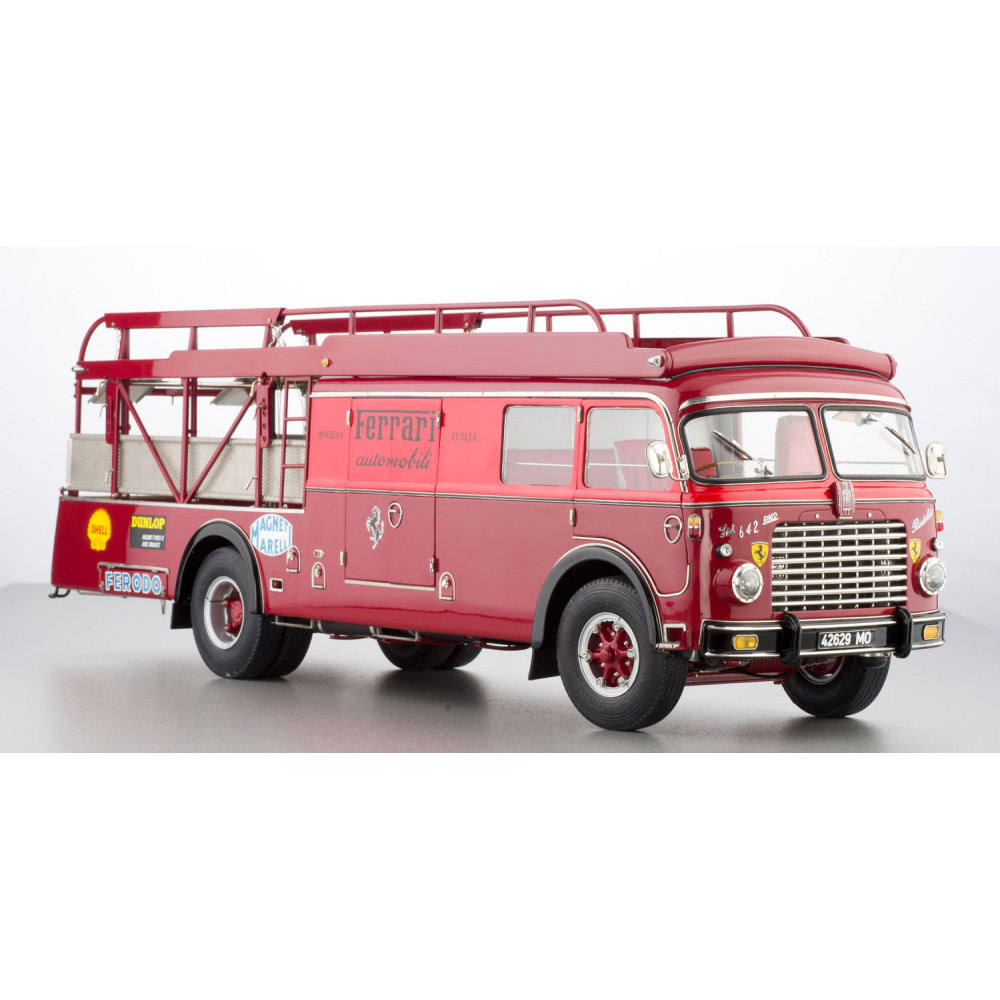 CMC FIAT 642 RN2 BARTOLETTI TRANSPORTER 1957 1:18 Model Truck Red