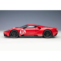 New AUTOart Ford GT Alan Mann Heritage 2022 1:18 Model Car Red 72927