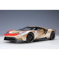 New AUTOart Ford GT 2022 Holman Moody Heritage 1:18 Model Car Gold 72928