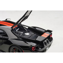72945 Ford GT 2017 1:18 Legendary SHADOW BLACK/ORANGE