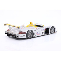 18S838 AUDI R8 3.6L TURBO V8 JOEST N 9 2nd 24h LE MANS 2000 SILVER