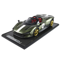 New BBR FERRARI DAYTONA SP3 SERIE ICONA N10 OPEN 2022 1:12 Model Car GREEN BBR1217F
