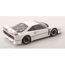 KKDC180695 1/18 FERRARI F40 1987 CAR SULTAN OF BRUNEI WHITE