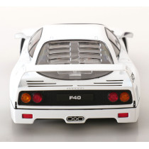 KKDC180695 1/18 FERRARI F40 1987 CAR SULTAN OF BRUNEI WHITE