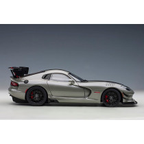 71733 Dodge Viper ACR 2017 Billet Silver Metallic Black Stripes 1:18