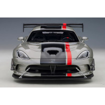 71733 Dodge Viper ACR 2017 Billet Silver Metallic Black Stripes 1:18