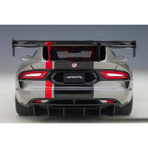 71733 Dodge Viper ACR 2017 Billet Silver Metallic Black Stripes 1:18