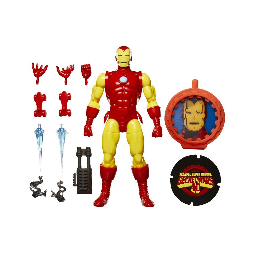Marvel Legends Secret Wars Iron Man Figure 15cm, Includes Shield & Accessories
