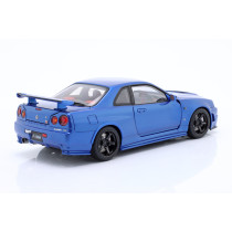 77462 NISSAN - 1/18 SKYLINE GT-R (R34) Z-TUNE 2002 BAYSIDE BLUE