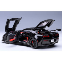 New AUTOart Chevrolet Corvette C7 ZR1 2019 1:18 Model Car Black 71276