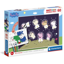 Peppa Pig Happy Color Puzzle – 60 Pieces