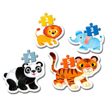 Wild Animals My First Puzzle – 3, 6, 9, 12 Pieces
