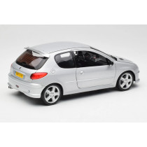 184726 Peugeot 206 RC 2003 Aluminium Silver 1:18