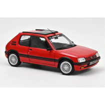 184846 Peugeot 205 GTi 1.9 PTS deco 1991 Vallelunga Red 1:18