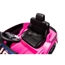 Dodge Charger Police 12V Ride-On Car Pink – Battery Powered with RC