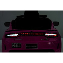 Dodge Charger Police 12V Ride-On Car Pink – Battery Powered with RC