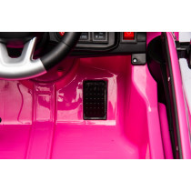 Dodge Charger Police 12V Ride-On Car Pink – Battery Powered with RC