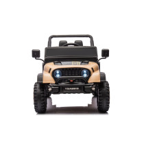24V Kids Ride-On Car Khaki Dual Motor, 3-Gear Automatic, With RC