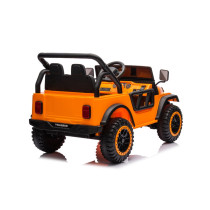 24V Kids Ride-On Car Orange Dual Motor, 3-Gear Automatic, With RC