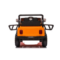 24V Kids Ride-On Car Orange Dual Motor, 3-Gear Automatic, With RC