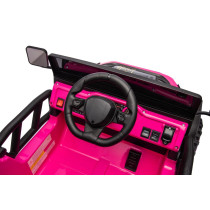 24V Kids Ride-On Car Pink – Dual Motor, 3-Gear Automatic, With RC