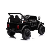 24V Kids Ride-On Car Black – Dual Motor, 3-Gear Automatic, With RC