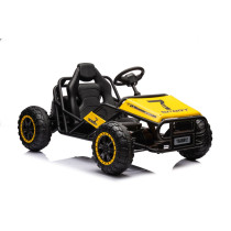 Orange 24V Off-Road Buggy Powerful Battery-Powered Ride-On Car for Kids