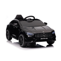 Mercedes CLA 45s AMG 12V Ride-On Car Black 4x4 Vehicle with RC & Features