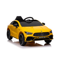 Mercedes CLA 45s AMG 12V Ride-On Car Yellow 4x4 Vehicle with RC