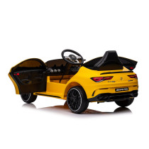 Mercedes CLA 45s AMG 12V Ride-On Car Yellow 4x4 Vehicle with RC