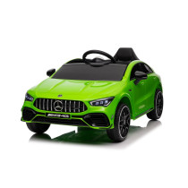 Mercedes CLA 45s AMG 12V Ride-On Car Green 4x4 Vehicle with RC