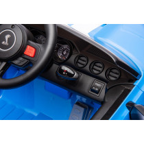 Ford Mustang GT500 Shelby Blue Battery-Powered Ride-On Car RC & Features