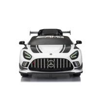 Mercedes AMG GT3 12V Ride-On Car White Luxury Kids’ Electric Vehicle with RC