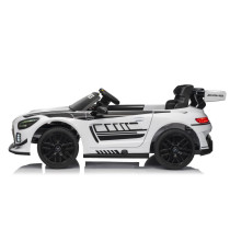 Mercedes AMG GT3 12V Ride-On Car White Luxury Kids’ Electric Vehicle with RC