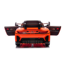 Mercedes AMG GT3 12V Ride-On Car Orange Luxury Kids’ Electric Vehicle with RC