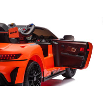 Mercedes AMG GT3 12V Ride-On Car Orange Luxury Kids’ Electric Vehicle with RC
