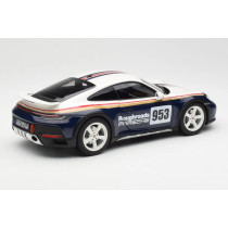 187240 1/18 PORSCHE 911 992 N 953 RALLY DAKAR COUPE 2023 WHITE BLUE