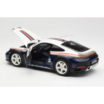 187240 1/18 PORSCHE 911 992 N 953 RALLY DAKAR COUPE 2023 WHITE BLUE