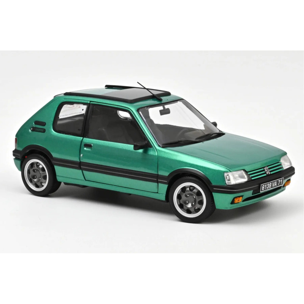 184847 1/18 PEUGEOT 205 1.9 GTi GRIFFE WITH WINDOWROOF 1991 GREEN