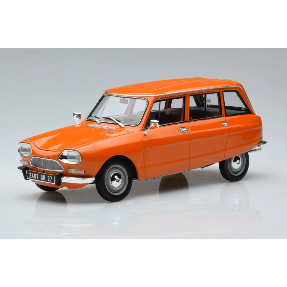 New NOREV CITROEN AMI 8 BREAK 1975 1:18 Model Car ORANGE 181674