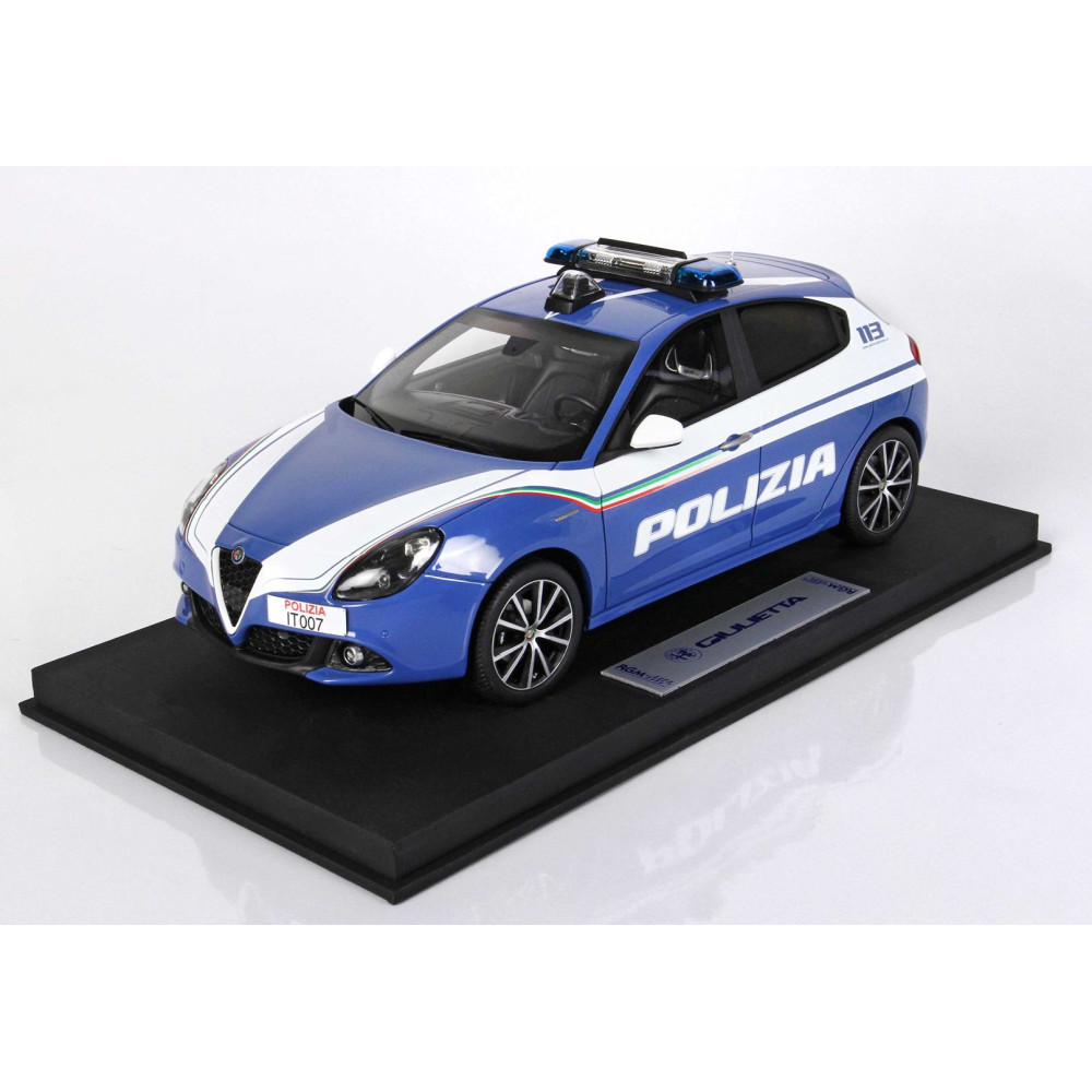 RGM18001POL 1/18 ALFA ROMEO GIULIETTA VELOCE POLIZIA 2018 BLUE