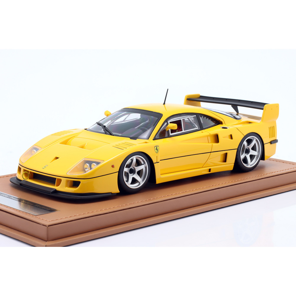 TM18286S Ferrari F40 LM 1996 Modena Yellow/5 Spoke Silver Rims 1:18